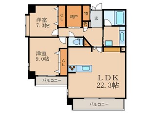 ユニティ北川口の物件間取画像